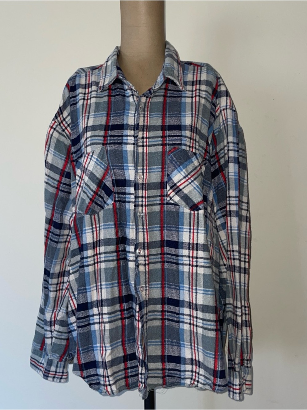 VNTGE‎ McGregor cotton,Button-Front Shirt SZ.XL